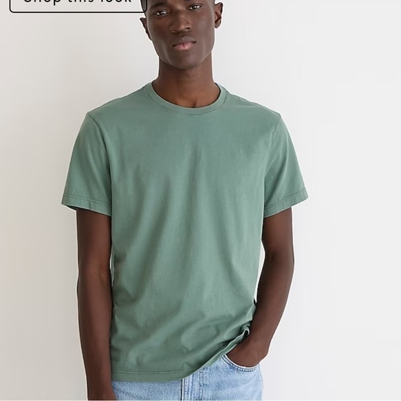 J crew Broken-in short-sleeve T-shirt topiary - Picture 1 of 4